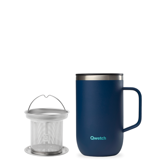Mug Tisanière isotherme - Matt Bleu Nuit
