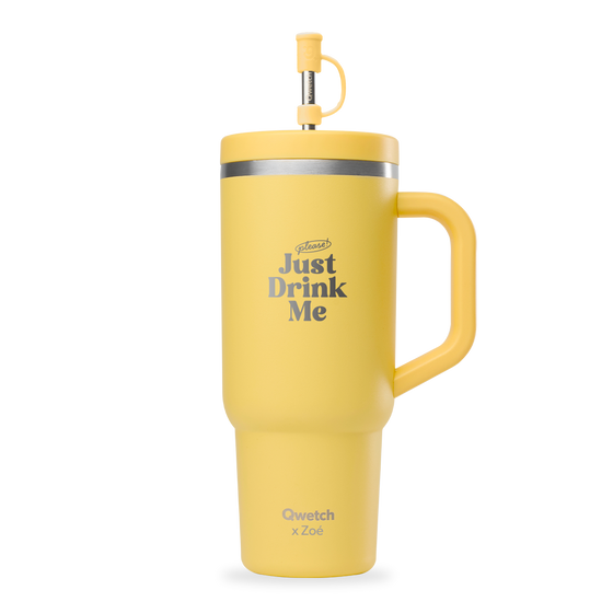 Travel Cup isotérmica x Juste Zoé - Pastel Limón