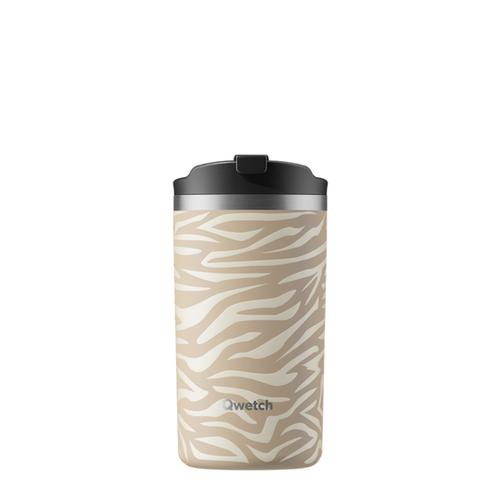 Insulated Travel Mug - Wild Zebra Linen