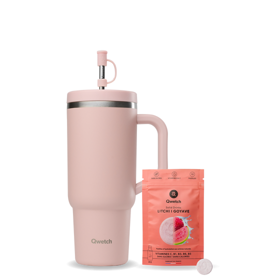 Bundle Solid Drinks Litschi Guave - Travel Cup Pastel Rosa